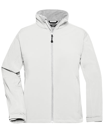 Ladies´ Softshell Jacket in Off White, Größe XXL
