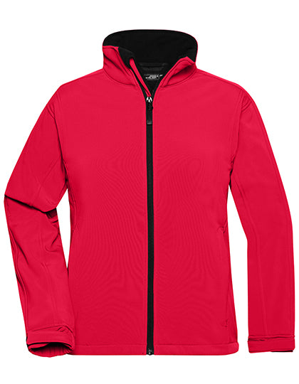 Ladies´ Softshell Jacket in Red, Größe XXL