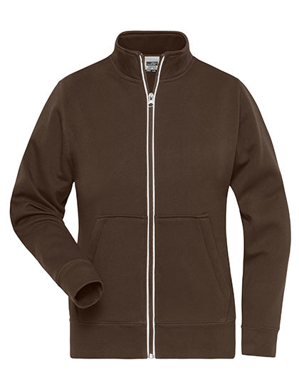 Ladies´ Doubleface Work Jacket -SOLID- in Brown, Größe 4XL