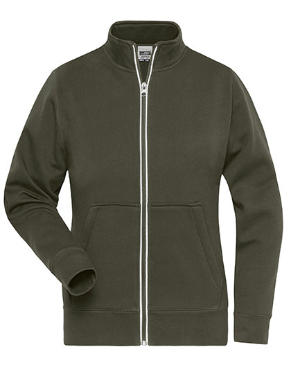 Ladies´ Doubleface Work Jacket -SOLID- in Olive, Größe 4XL