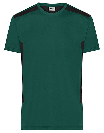 Men´s Workwear T-Shirt -STRONG- in Dark Green, Größe 6XL