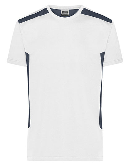 Men´s Workwear T-Shirt -STRONG- in White, Größe 6XL