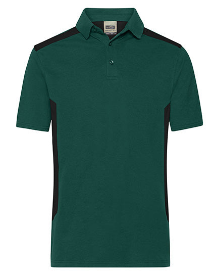 Men´s Workwear Polo -STRONG- in Dark Green, Größe 6XL
