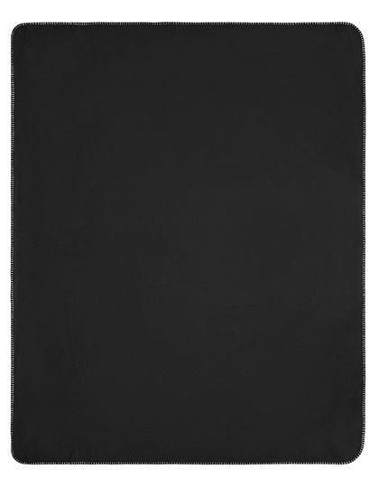 Fleece Blanket in Black, Größe One Size