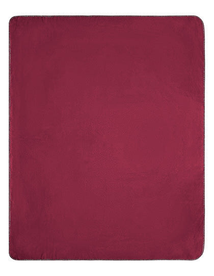 Fleece Blanket in Bordeaux, Größe One Size