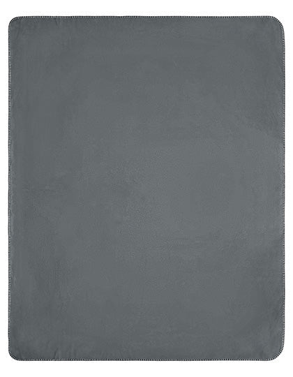 Fleece Blanket in Grey, Größe One Size