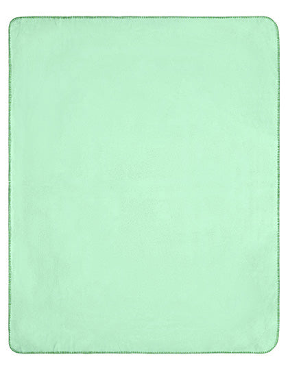 Fleece Blanket in Soft Green, Größe One Size