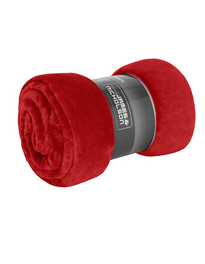 Microfibre Fleece Blanket XL in Red, Größe 180 x 130 cm