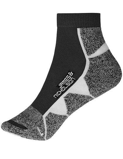 Sport Sneaker Socks in Black, Größe 45-47
