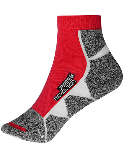 Sport Sneaker Socks in Red, Größe 45-47