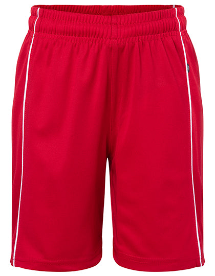 Junior Basic Team Shorts in Red, Größe XXL (158/164)