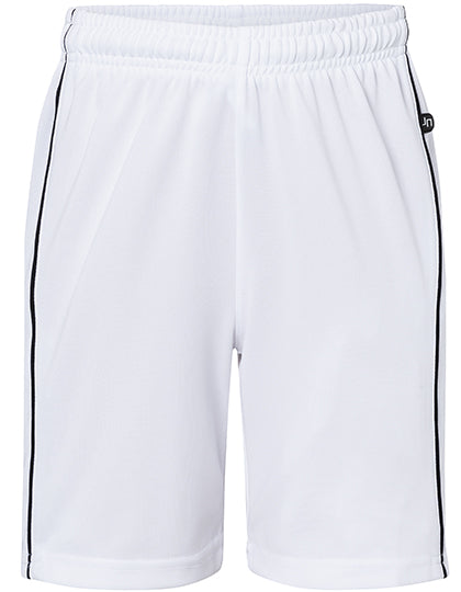 Junior Basic Team Shorts in White, Größe XXL (158/164)