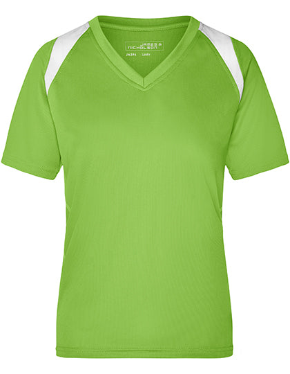 Ladies´ Running-T in Lime Green, Größe XXL