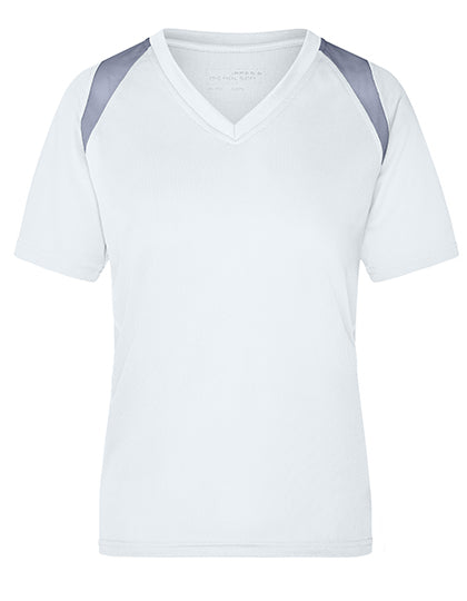 Ladies´ Running-T in White, Größe XXL