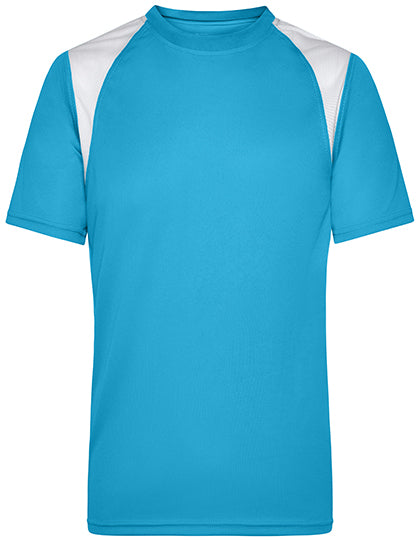 Men´s Running-T in Turquoise, Größe 3XL