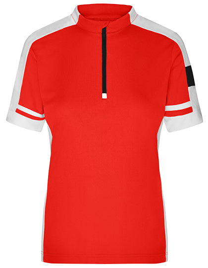 Ladies´ Bike-T Half Zip in Red, Größe XXL