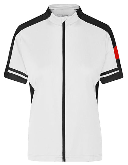 Ladies´ Bike-T Full Zip in White, Größe XXL