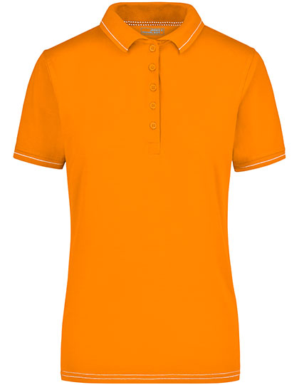 Ladies´ Elastic Polo in Orange, Größe XXL