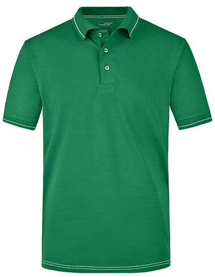 Men´s Elastic Polo in Irish Green, Größe 3XL