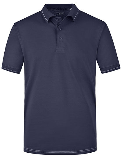 Men´s Elastic Polo in Navy, Größe 3XL