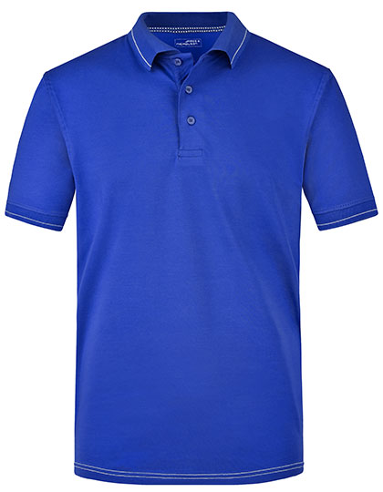 Men´s Elastic Polo in Royal, Größe 3XL