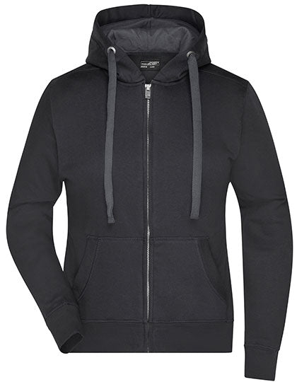 Ladies´ Hooded Jacket in Black, Größe XXL