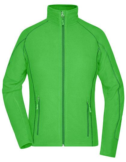 Ladies´ Structure Fleece Jacket in Green, Größe XXL
