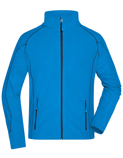 Men´s Structure Fleece Jacket in Aqua, Größe 3XL