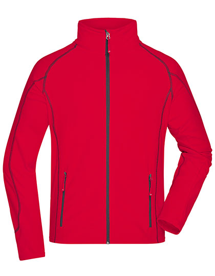 Men´s Structure Fleece Jacket in Red, Größe 3XL