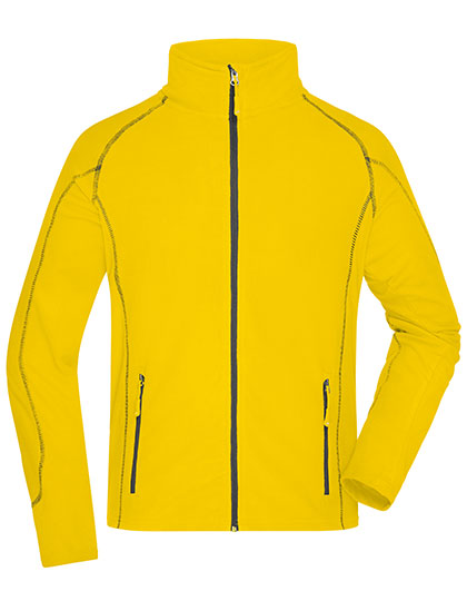 Men´s Structure Fleece Jacket in Yellow, Größe 3XL