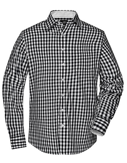 Men´s Checked Shirt in Black, Größe 3XL