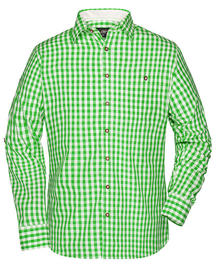 Men´s Traditional Shirt in Green, Größe 3XL