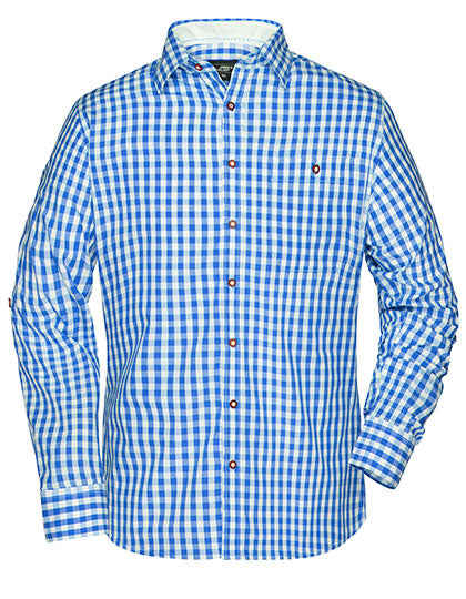 Men´s Traditional Shirt in Royal, Größe 3XL