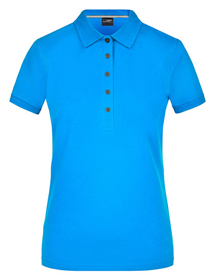 Ladies´ Pima Polo in Regatta Blue, Größe XXL
