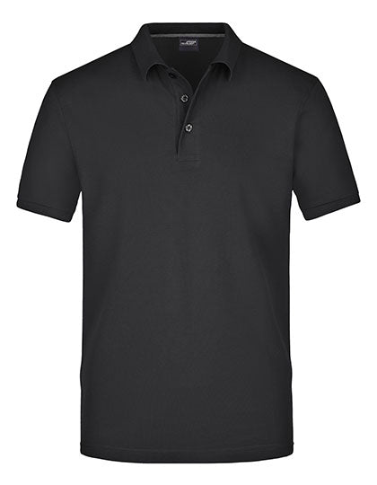 Men´s Pima Polo in Black, Größe 3XL