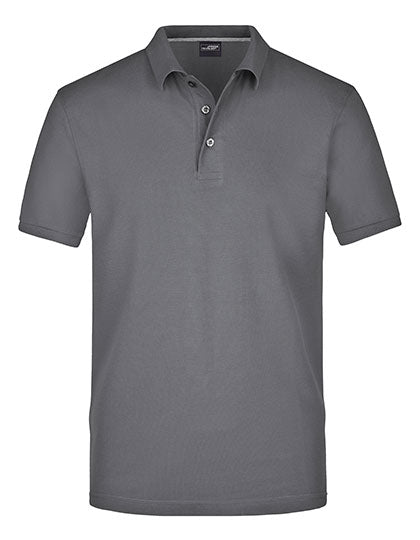 Men´s Pima Polo in Carbon, Größe 3XL