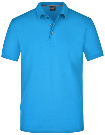 Men´s Pima Polo in Regatta Blue, Größe 3XL