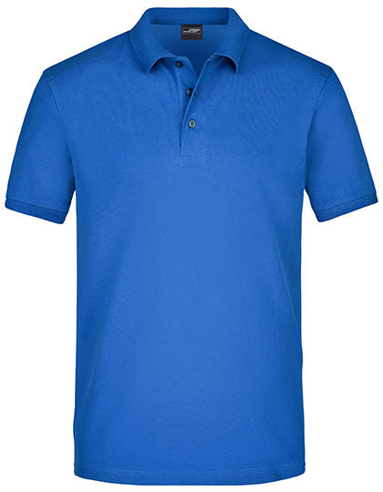 Men´s Elastic Polo Piqué in Royal, Größe 3XL