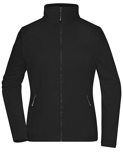 Ladies´ Fleece Jacket in Black, Größe 3XL