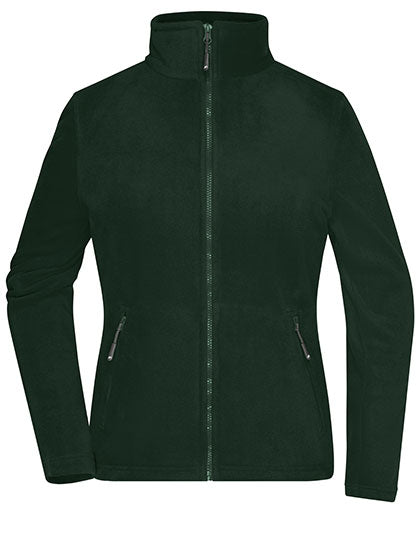 Ladies´ Fleece Jacket in Dark Green, Größe 3XL