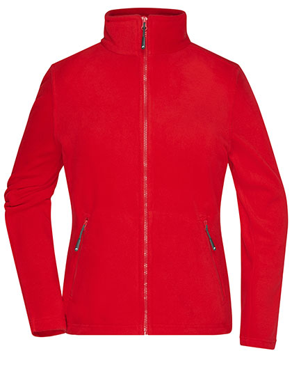 Ladies´ Fleece Jacket in Red, Größe 3XL