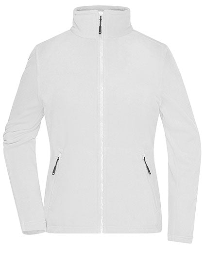 Ladies´ Fleece Jacket in White, Größe 3XL