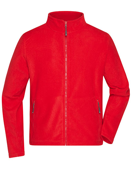Men´s Fleece Jacket in Red, Größe 4XL
