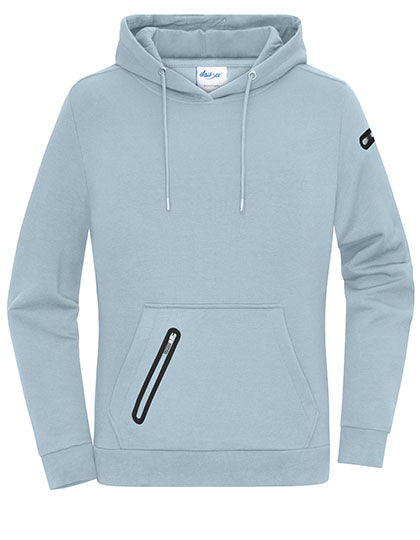 Ladies´ Hoody Interlock in Milky Blue, Größe XXL