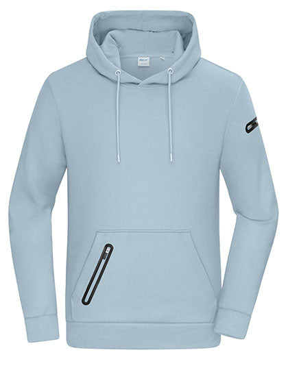 Men´s Hoodie Interlock in Milky Blue, Größe 3XL