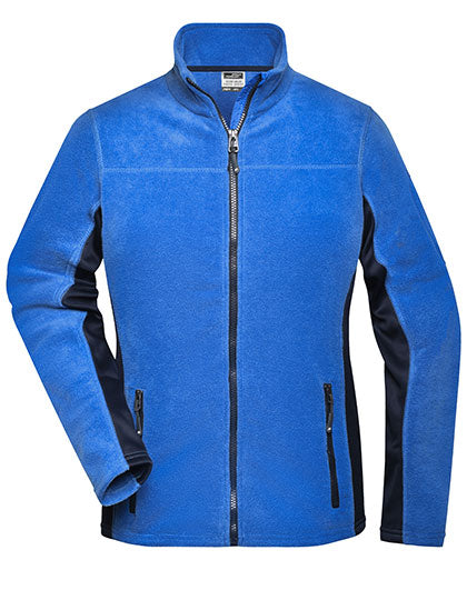Ladies´ Workwear Fleece Jacket -STRONG- in Royal, Größe 4XL