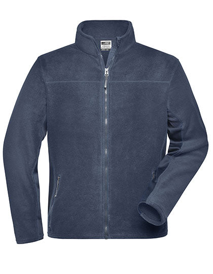 Men´s Workwear Fleece Jacket -STRONG- in Navy, Größe 6XL