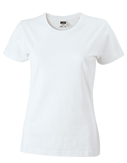 Ladies´ Slim Fit-T in White, Größe XXL