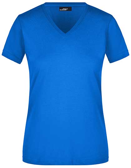 Ladies´ Slim Fit V-T in Royal, Größe XXL