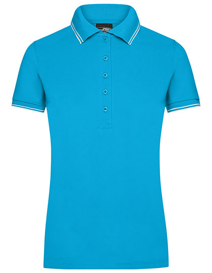 Ladies´ Polo in Turquoise, Größe XXL